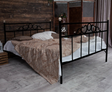 Кованые кровати, Кованая кровать Сандра1.6 с двумя спинками