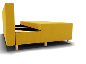 Прямой диван Сияние,НПБ,еврокнижка,велюр