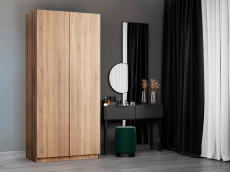 Шкафы двухстворчатые, Шкаф распашной Локер 2-х дверный с полками и 1 модулем