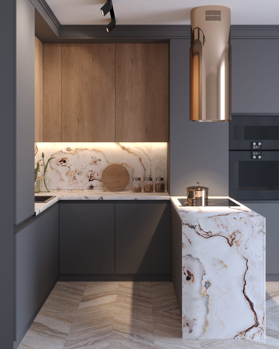 Столешницы, Столешница 4150*595*38 влагостойкая Ботаника 2740_Т