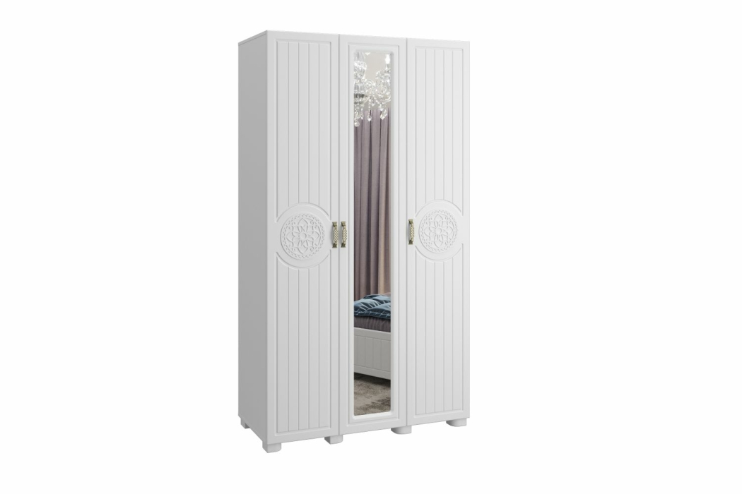 Шкафы распашные, Шкаф «Монблан» МБ-24К комбинированный