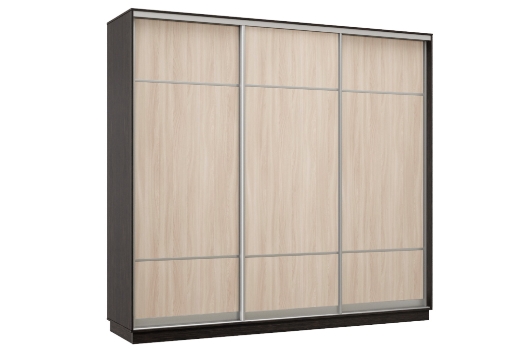 Шкафы-купе, Шкаф-купе Премьер Лайт 57 (08;08;08) трехдверный