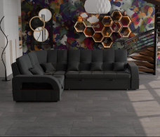 Диваны угловые в гостиную, Модульный диван Майами-3,микровелюр,антивандальная и водостойкая ткань,венеция