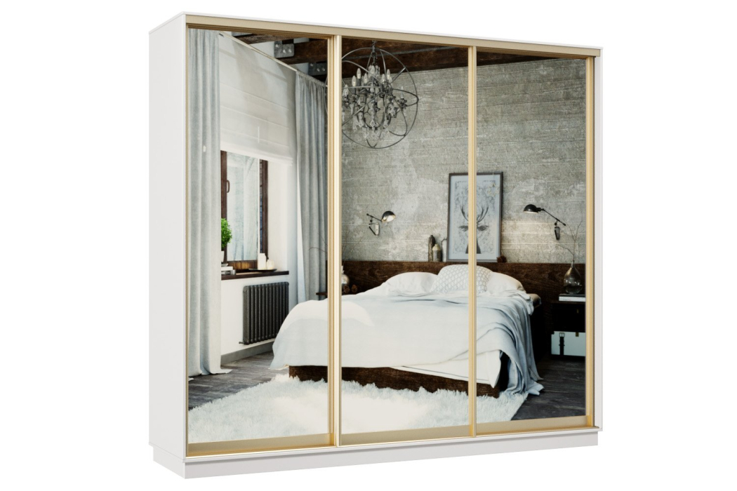 Шкафы-купе, Шкаф-купе Премьер 58 белый