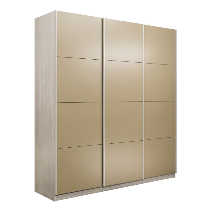 Шкафы-купе 3-х дверные, Шкаф-купе Прайм 3-х дверный Стекла фисташка/Доводчики 210х57х230