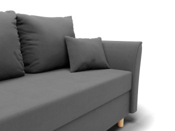 Прямой диван Мелодия,НПБ,еврокнижка,велюр