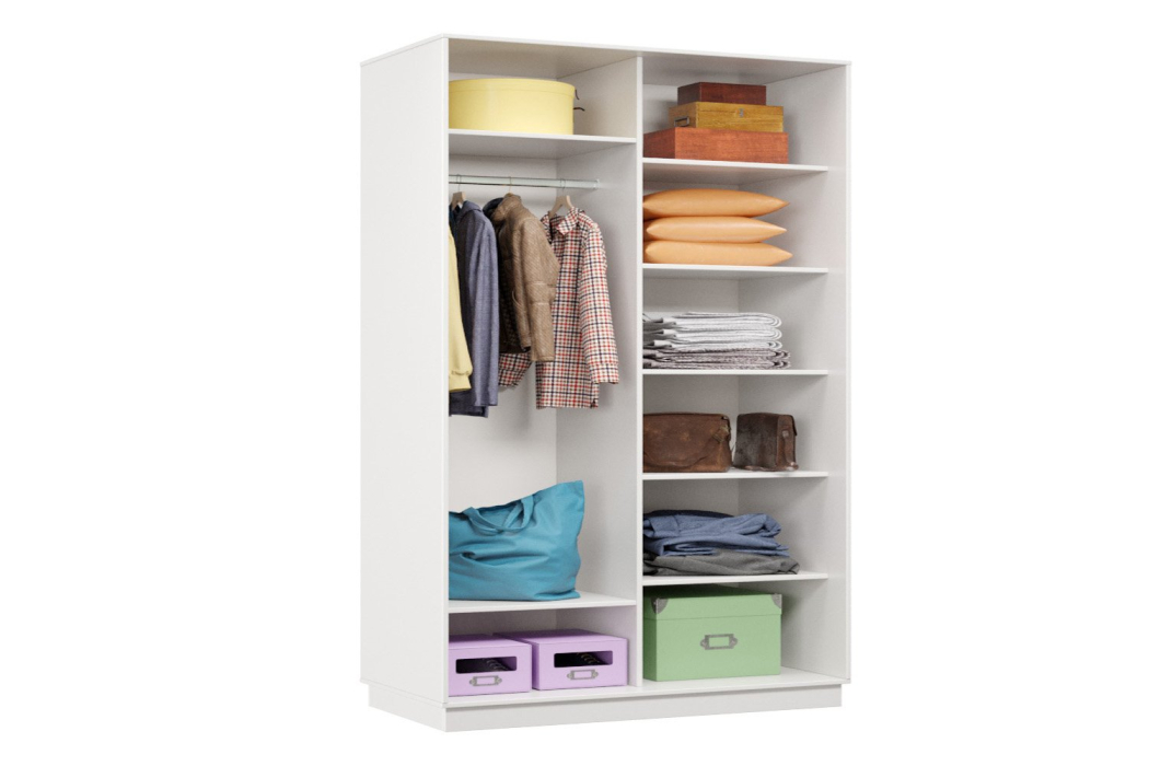 Шкафы-купе, Шкаф-купе Премьер 02 Белый