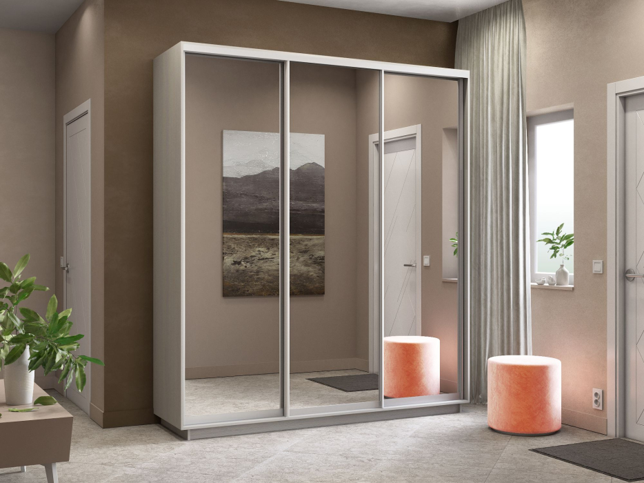 Шкафы-купе 3-х дверные, Шкаф-купе Экспресс Экспенс трио 2400 x 2100 x 450