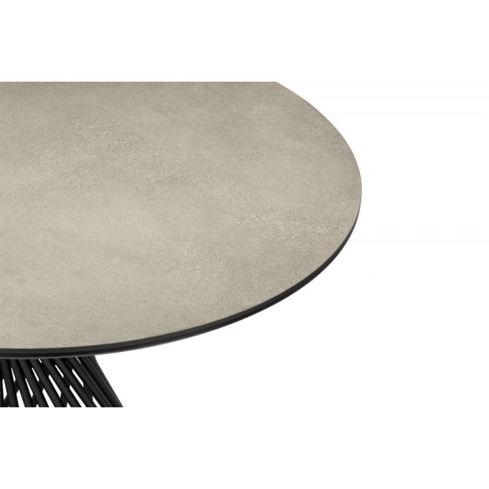 Обеденные столы, Керамический стол Вивиен 110 (чёрная нога)