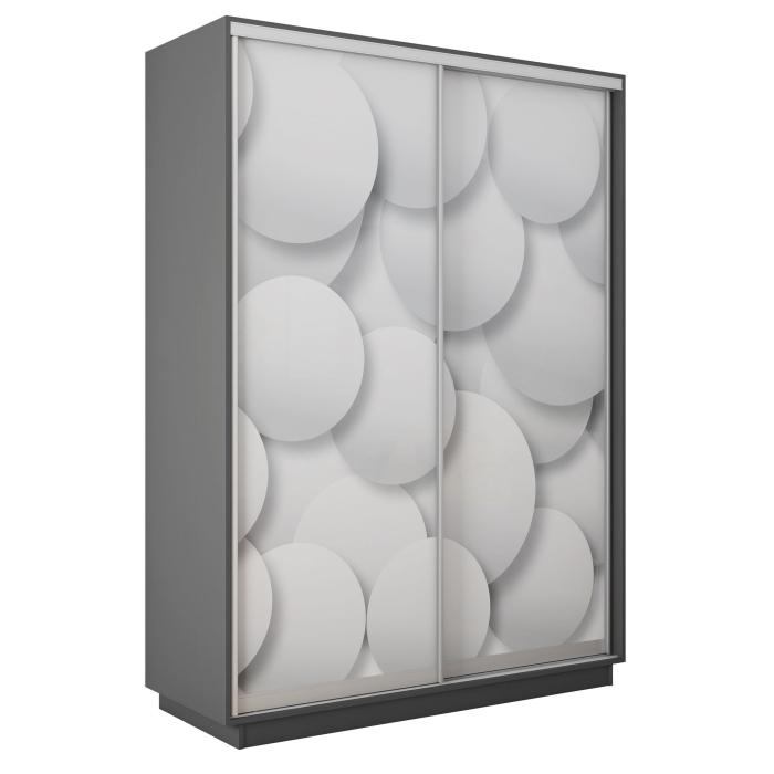 Шкафы-купе 2-х дверные, Шкаф-купе Экспресс 2-х дверный Фотопечать Шары Стекла 160х60х220