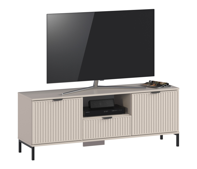 ТВ-тумбы, Тумба под телевизор Турин СБ-3572 Кашемир серый/МДФ Кашемир