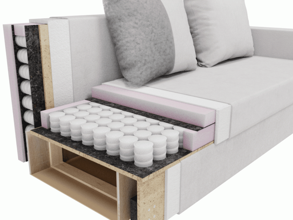 Диваны еврокнижки, Прямой диван Лотос,НПБ,еврокнижка,велюр