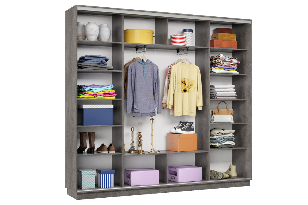 Шкафы-купе 3-х дверные, Шкаф-купе Премьер Лайт 57 (11;11;11) трехдверный