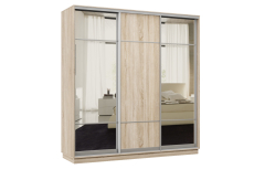 Шкафы-купе 3-х дверные, Шкаф-купе Премьер Лайт 26 (11;08;11) трехдверный