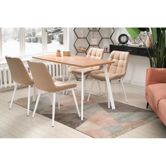 Обеденные столы, Стол деревянный Тринити Лофт 120x80x75 22 мм