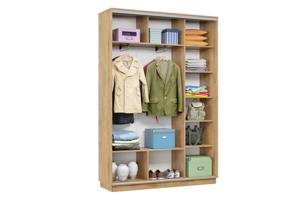 Шкафы-купе, Шкаф-купе Премьер Лайт 09 (08;08) двухдверный