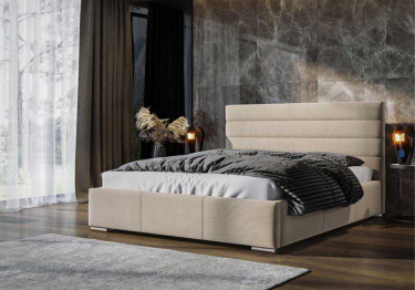 Кровать Омега в базовых тканях, с основанием и без подъемного механизма, 180х200