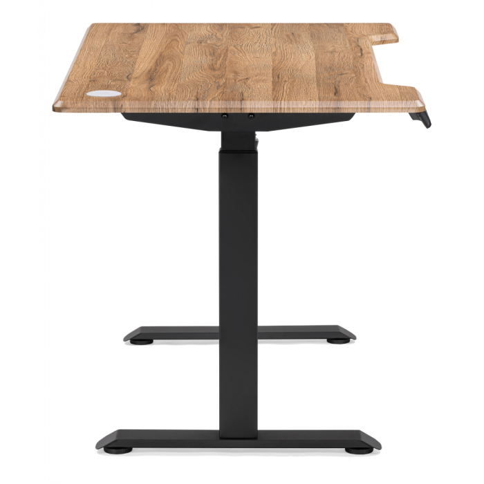 Прямые компьютерные столы, Компьютерный стол Маркос с механизмом подъема 120х75х75, черный