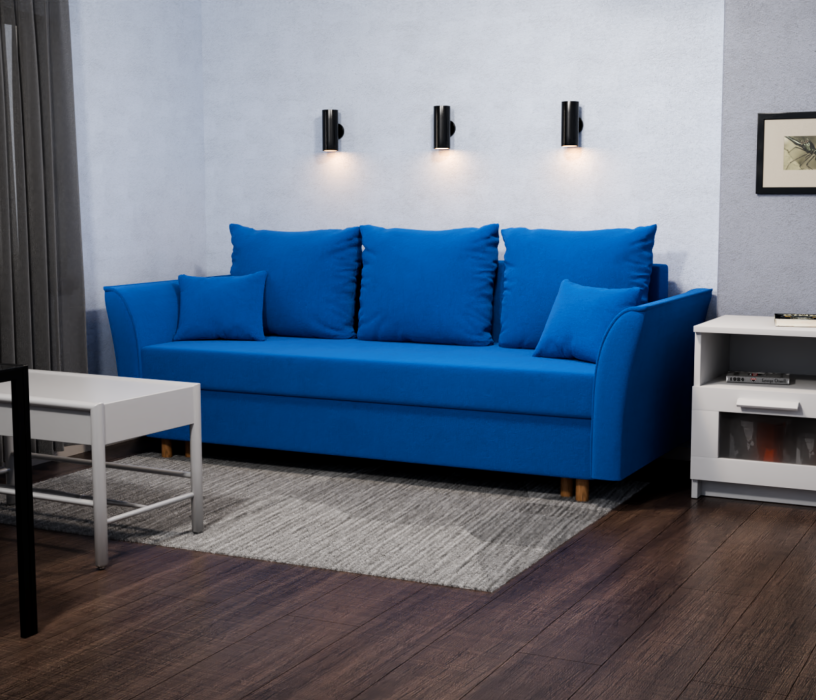 Диваны еврокнижки, Прямой диван Мелодия,еврокнижка,велюр