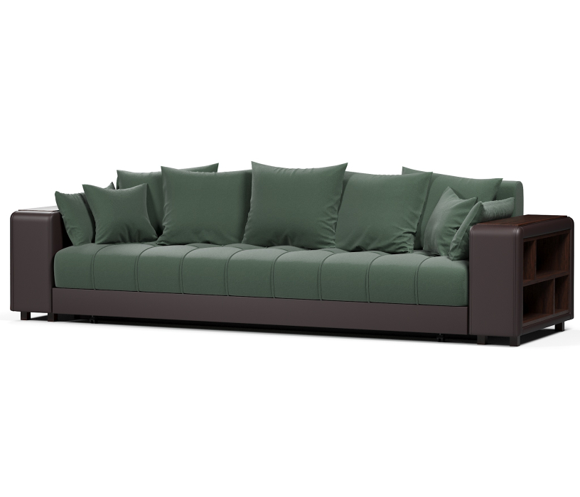 Диваны еврокнижки, Диван-кровать Дубай еврокнижка,велюр+экокожа