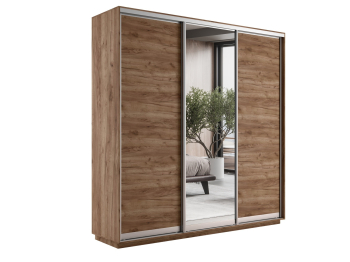 Шкаф-купе Экспресс Медиум (1 зеркало) трио 2400 x 1800 x 450