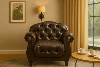 Кресло Честерфилд, Базовые ткани, Velutto Soft