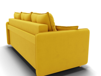 Прямой диван Лотос,еврокнижка,велюр