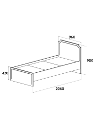 Кровать ДримСтар ДС-50 (900х2000)