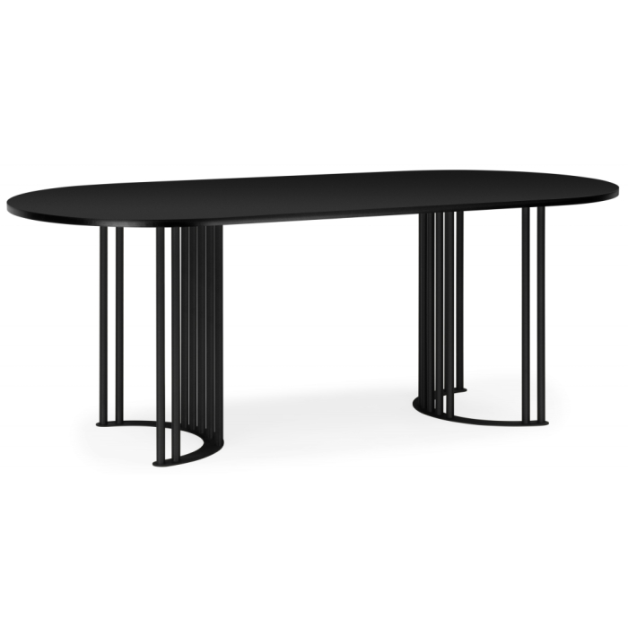 Обеденные столы, Стол Хьюго О 200 х 90 (черные ноги)