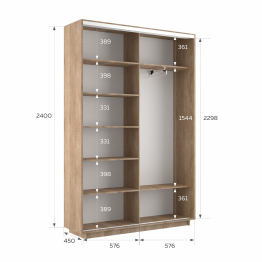 Шкаф-купе Экспресс 2-х дверный Фотопечать Шары Стекла 120х45х240