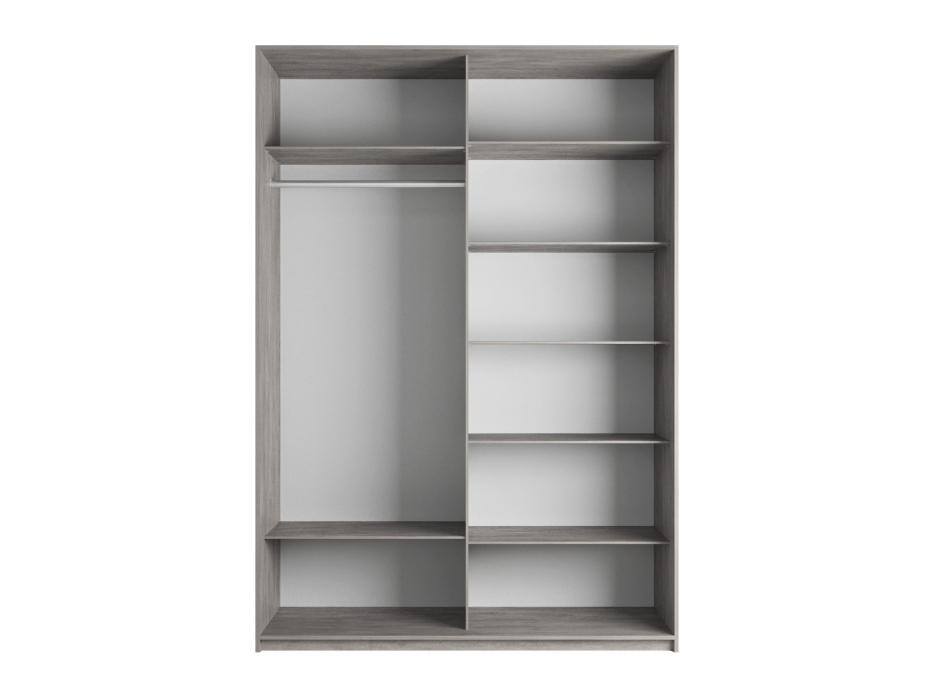 Шкафы-купе 2-х дверные, Шкаф-купе Прайм 2-х дверный ДСП/Стекло хаки/Доводчики 120х57х230