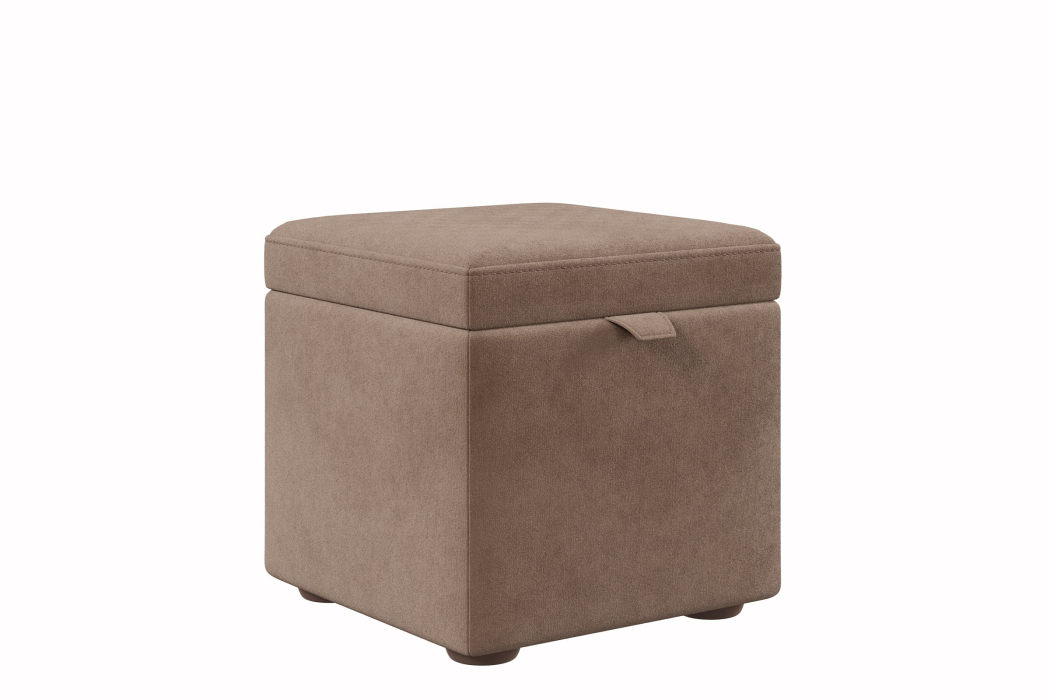 Пуф в прихожую, Пуф 01 мягкий 45*45*45 с подъемным механизмом велюр