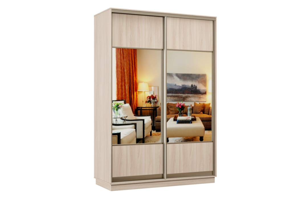 Шкафы-купе, Шкаф-купе Премьер 10 Ясень шимо светлый