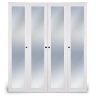 Для одежды, Шкаф 4-х дверный Парма Нео, с зеркалами, ясень анкор светлый