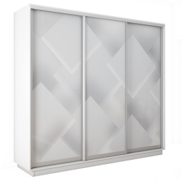 Шкаф-купе Экспресс 3-х дверный Фотопечать Квадрат Стекла 210х45х220