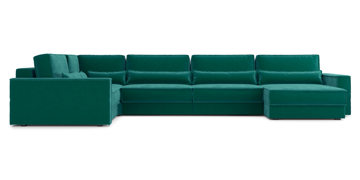 Диваны угловые в гостиную, Диван П-образный Тауэр