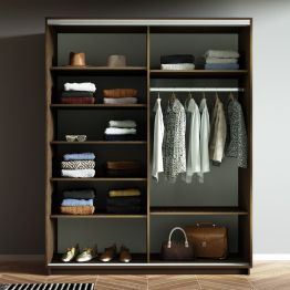 Шкаф-купе Экспресс 2-х дверный Фотопечать Квадрат Стекла 160х60х240