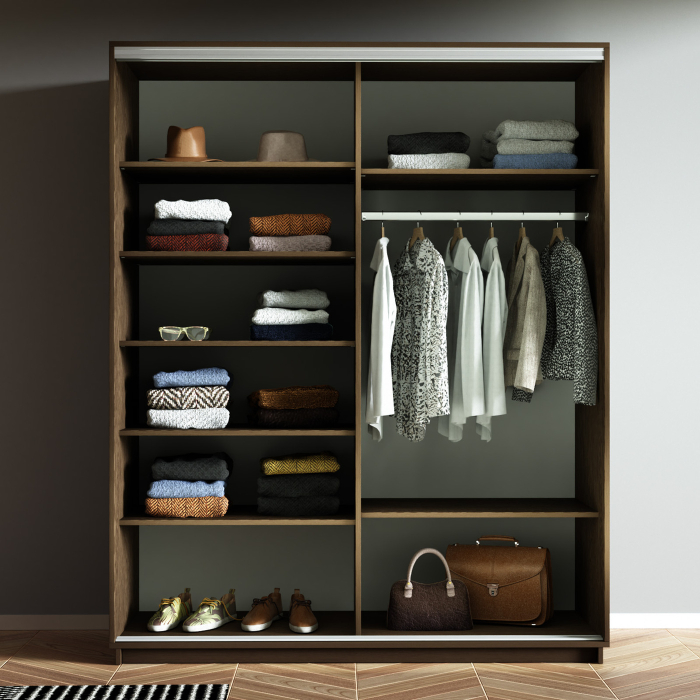 Шкафы-купе 2-х дверные, Шкаф-купе Экспресс 2-х дверный Фотопечать Квадрат Стекла 160х60х240