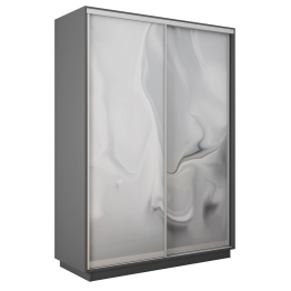 Шкаф-купе Экспресс 2-х дверный Фотопечать Шелк Стекла 140х60х220