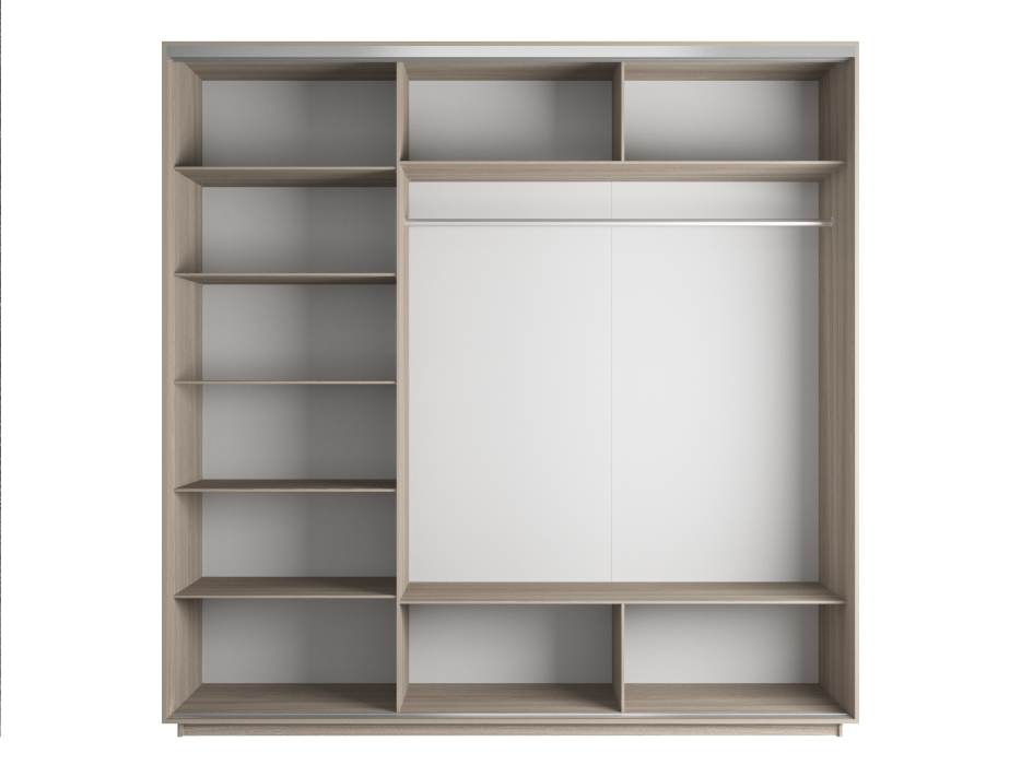 Шкафы-купе, Шкаф-купе Экспресс 1001, 180х60х220