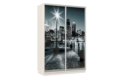 Шкаф-купе Премьер Лайт 02 Мини Ф-1356 двухдверный