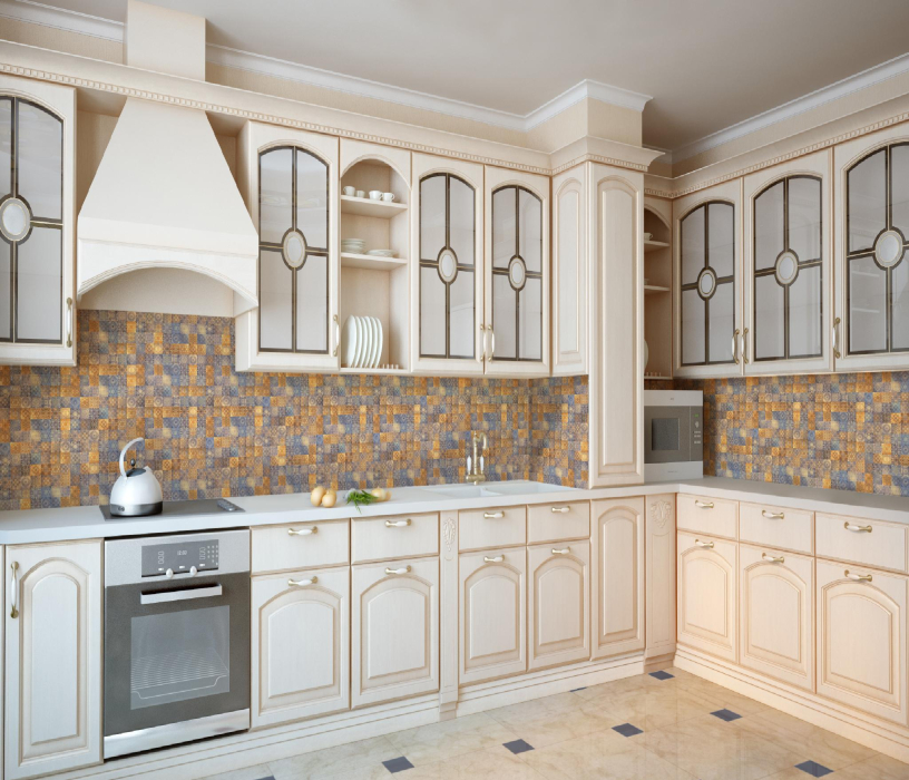 Стеновые панели из АБС-пластика, Кухонный фартук 1001 Ночь 2000x600x1.5 мм глянец