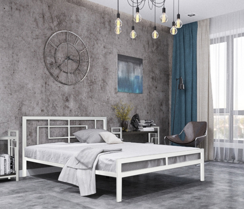 Кровати 180х200, Кровать в стиле лофт Кантерано low 1.8