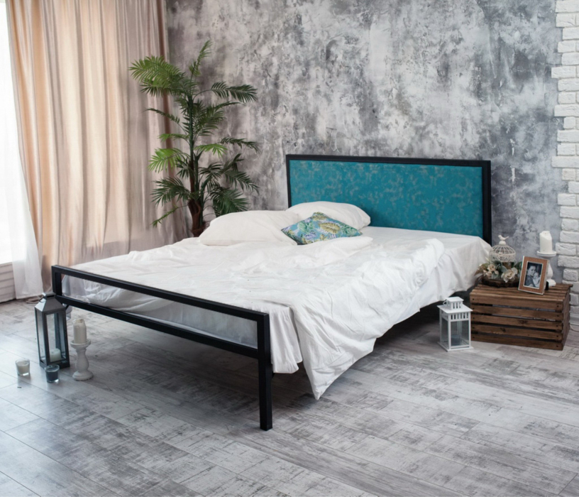 Кровати 120 см, Кровать в стиле лофт Лоренцо 1.2 (Черный)