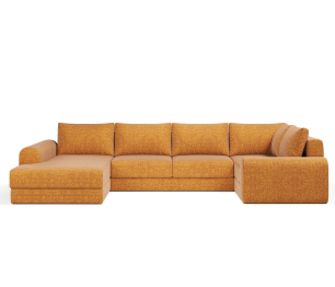 Угловой диван Модерно П-образный, рогожка