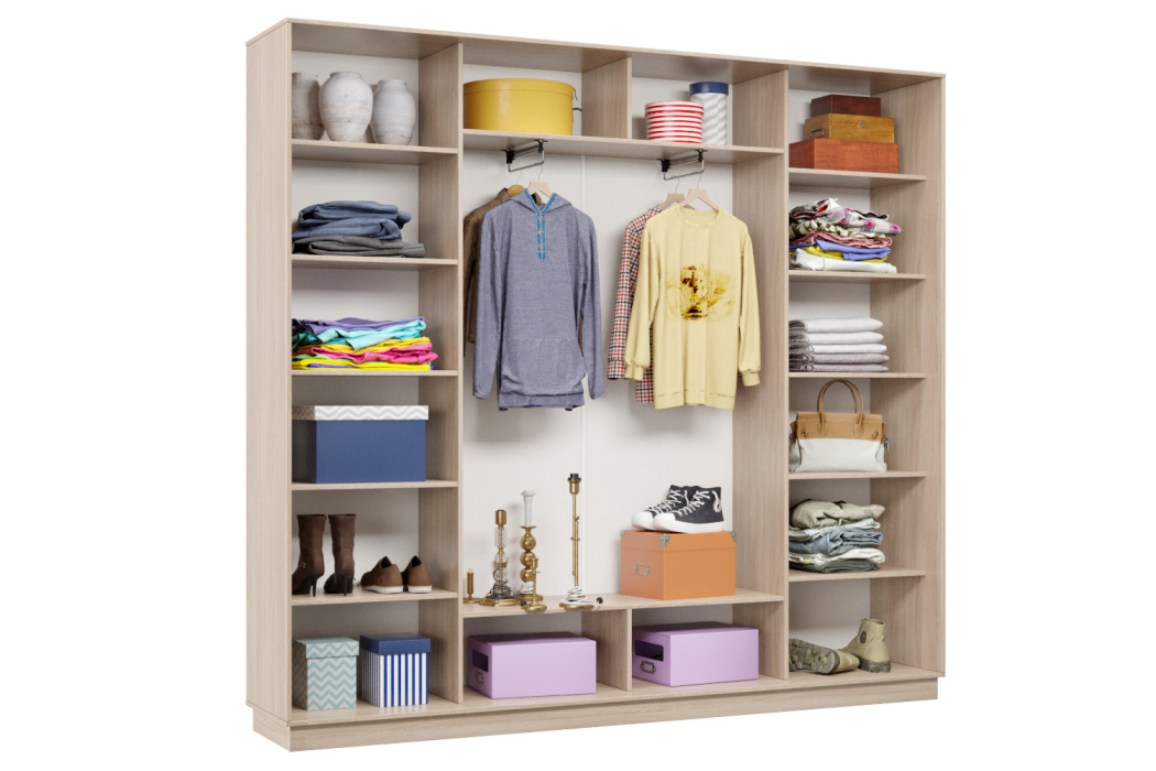 Шкафы-купе, Шкаф-купе Премьер Лайт 59 (11;08;11) трехдверный