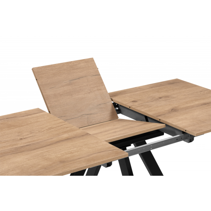 Обеденные столы, Деревянный стол Райн 116(160)x77 (черные ноги)