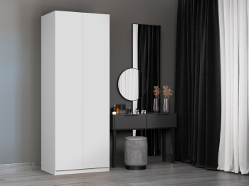 Шкаф складной Е1 Локер ("Гармошка" с системой Push to Move/Левый)81х52.5х220 см, с модулем