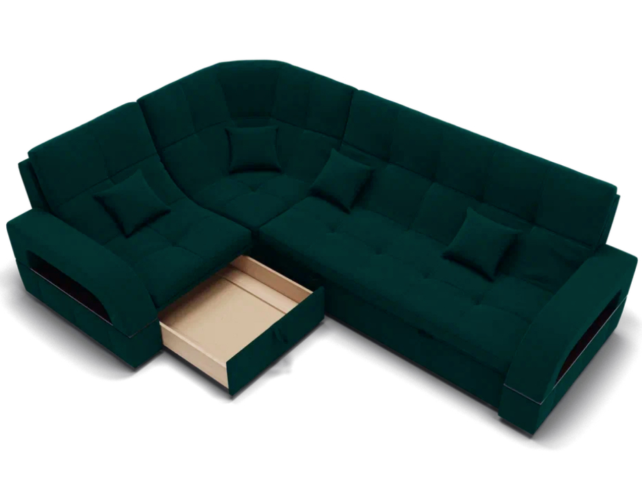 Диваны угловые в гостиную, Модульный диван Майами-3,микровелюр,антивандальная ткань,венеция