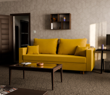 Диваны еврокнижки, Прямой диван Пульсар,еврокнижка,велюр